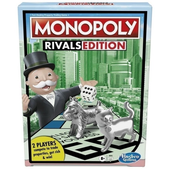 🌸 New Monopoly Rivals Edition
Board Game; Head-to-Head 2-Player Game - Picture 4 of 8
